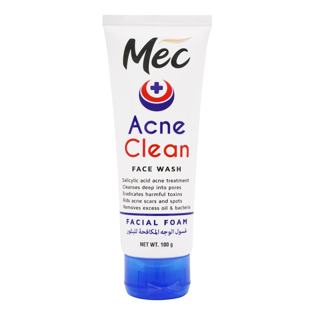 Mec Whitening Acne Clean Face Wash, 100g, Face Washes, Mec, Chase Value