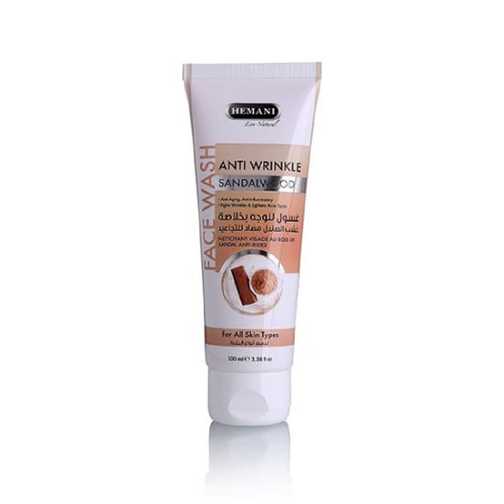 Hemani Anti Wrinkle Sandalwood Face Wash - 100ml, Face Washes, WB By Hemani, Chase Value