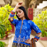 Malai Unstitched 3Pcs Suit V2 - 3, Women, 3Pcs Shalwar Suit, Chase Value, Chase Value