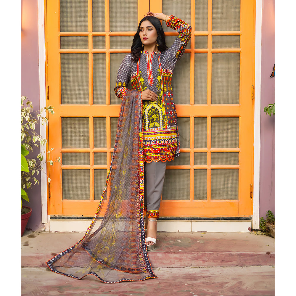 Malai Unstitched 3Pcs Suit V2 - 5, Women, 3Pcs Shalwar Suit, Chase Value, Chase Value