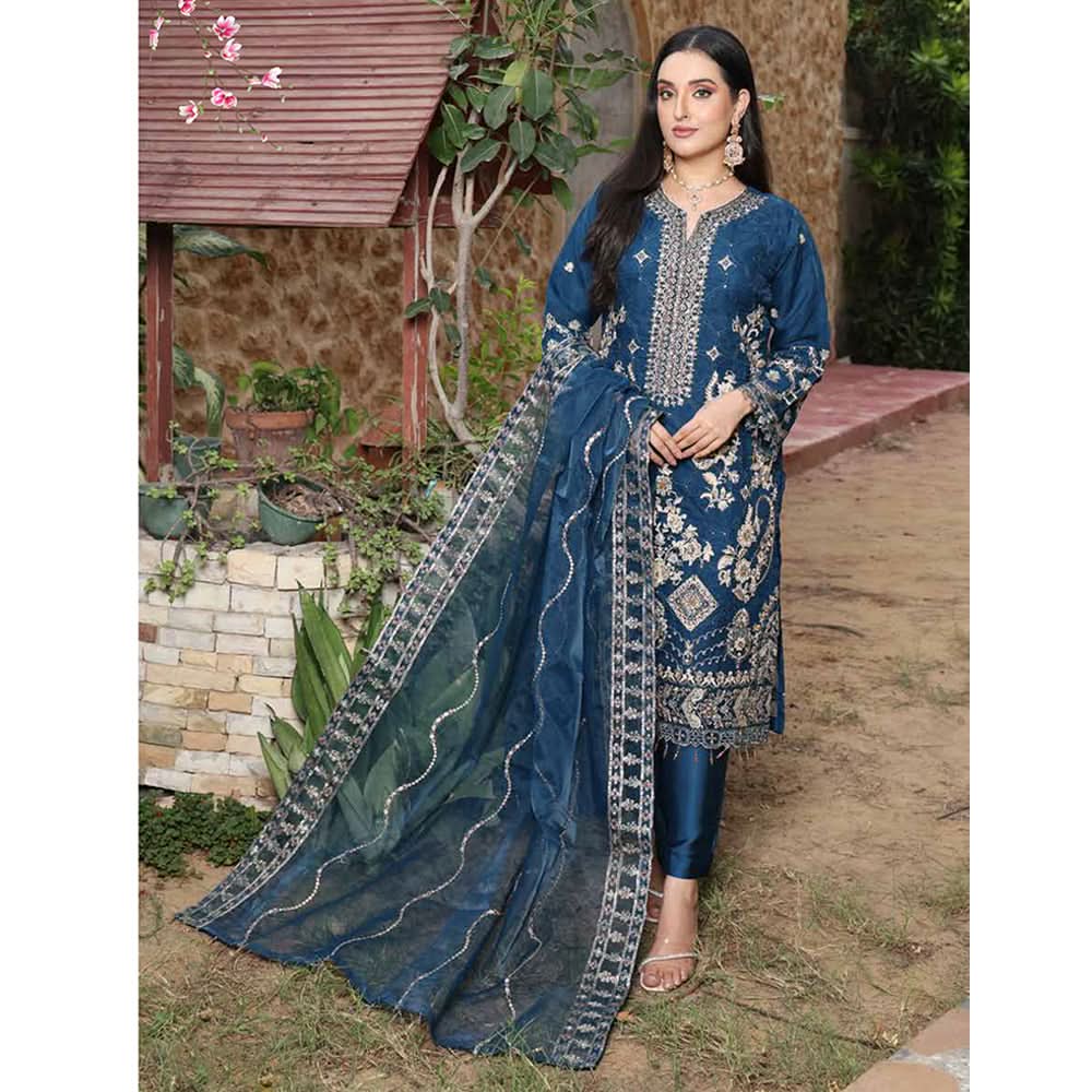 Schick Shehnai Embroidered Unstitched 3pcs Suit - 3, Women, 3Pcs Shalwar Suit, MI Creation, Chase Value