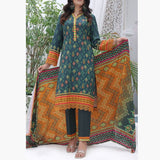 Jhalak Linen Printed Unstitched 3Pcs Suit - 1, Women, 3Pcs Shalwar Suit, VS Textiles, Chase Value