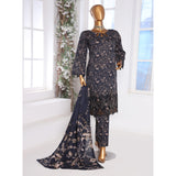 3D Daman kari By MI Creation Printed Lawn With Embroidered Unstitched 3Pcs Suit - 4, Women, 3Pcs Shalwar Suit, MI Creation, Chase Value