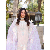 Dil Ruba By Dr. Haris Luxury Organza Embroidered Unstitched 3Pcs Suit - 4, Women, 3Pcs Shalwar Suit, MI Creation, Chase Value