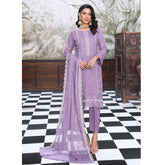 Emerald Chiffon By Dr. Haris Hand Embellishment Sami Unstitched 3Pcs Suit - 1, Women, 3Pcs Shalwar Suit, MI Creation, Chase Value