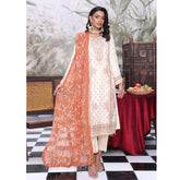 Emerald Chiffon By Dr. Haris Hand Embellishment Sami Unstitched 3Pcs Suit - 4, Women, 3Pcs Shalwar Suit, MI Creation, Chase Value