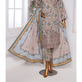 3D Daman kari By MI Creation Printed Lawn With Embroidered Unstitched 3Pcs Suit - 8, Women, 3Pcs Shalwar Suit, MI Creation, Chase Value