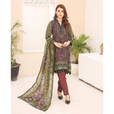 Laiba By SN Cloth Printed Unstitched 3 Pcs Suit - 3, Women, 3Pcs Shalwar Suit, SN Cloth, Chase Value