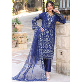 Dil Ruba By Dr. Haris Luxury Organza Embroidered Unstitched 3Pcs Suit - 3, Women, 3Pcs Shalwar Suit, MI Creation, Chase Value