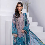 Janan Printed Lawn Embroidered Suit 3Pcs with Cut Work Dupatta - 3, Women, 3Pcs Shalwar Suit, Zesh Textile, Chase Value
