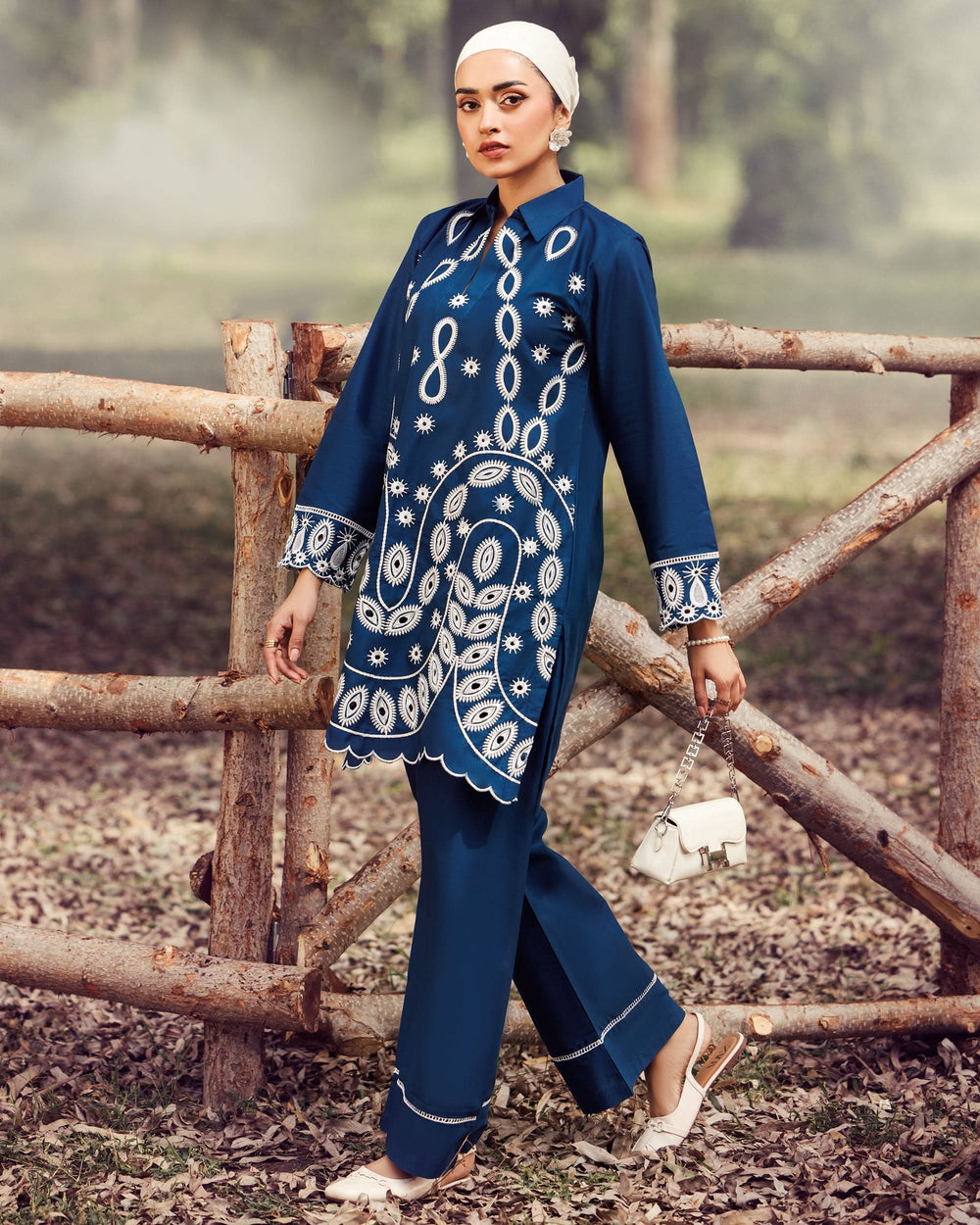 Valuables Women Fusion Embroidered 2-Piece Suit, Women Shalwar Suits, Chase Value, Chase Value