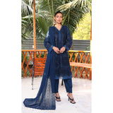 Summer Vibes By Dr. Haris Chikankari Lawn Unstitched 4 Pec Suit - 5, Women, 3Pcs Shalwar Suit, MI Creation, Chase Value