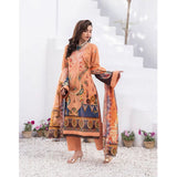 Janan Printed Lawn Embroidered Suit 3Pcs with Cut Work Dupatta - 4, Women, 3Pcs Shalwar Suit, Zesh Textile, Chase Value