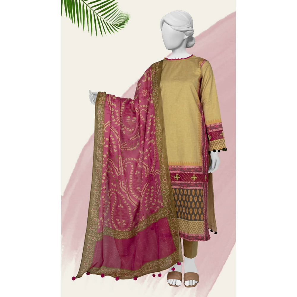 Panjnad Norah Lawn By J. Printed Unstitched 3 Pcs Suit - 241194, Women, 3Pcs Shalwar Suit, Chase Value, Chase Value