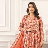 Zohra Classic By Motifz Lawn Digital Printed Unstitched Suit 3-Pcs - 4, Women, 3Pcs Shalwar Suit, Motifz, Chase Value