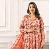 Zohra Classic By Motifz Lawn Digital Printed Unstitched Suit 3-Pcs - 4, Women, 3Pcs Shalwar Suit, Motifz, Chase Value