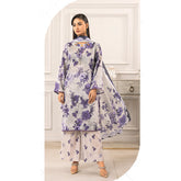 Zohra Classic By Motifz Lawn Digital Printed Unstitched Suit 3-Pcs - 5, Women, 3Pcs Shalwar Suit, Motifz, Chase Value