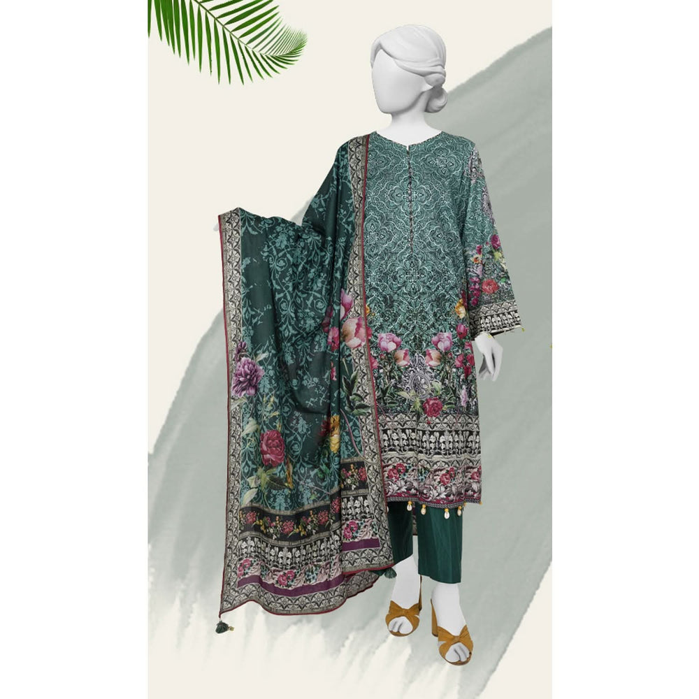 Panjnad Norah Lawn By J. Digital Printed Unstitched 3 Pcs Suit - 241314, Women, 3Pcs Shalwar Suit, Junaid Jamshed, Chase Value