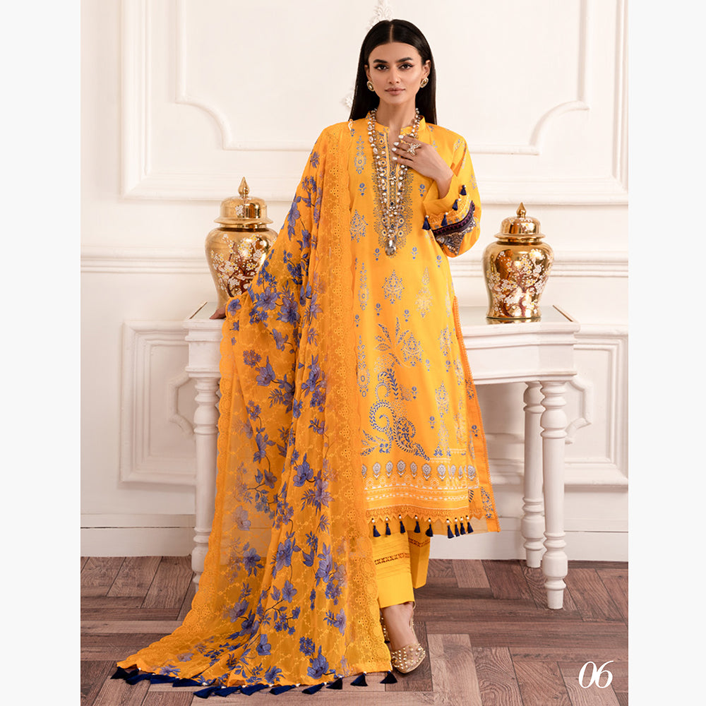 Al-Zohaib Sun Shine Cotton Printed Unstitched 3Pcs Suit - 6, Women, 3Pcs Shalwar Suit, Al-Zohaib Textiles, Chase Value