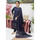 Schick Koel Viscose Schiffli Boring Embroidered Unstitched Suit With Fancy Dupatta - 4, Women, 3Pcs Shalwar Suit, MI Creation, Chase Value