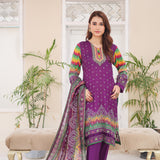 Laiba By SN Cloth Printed Unstitched 3 Pcs Suit - 6, Women, 3Pcs Shalwar Suit, SN Cloth, Chase Value