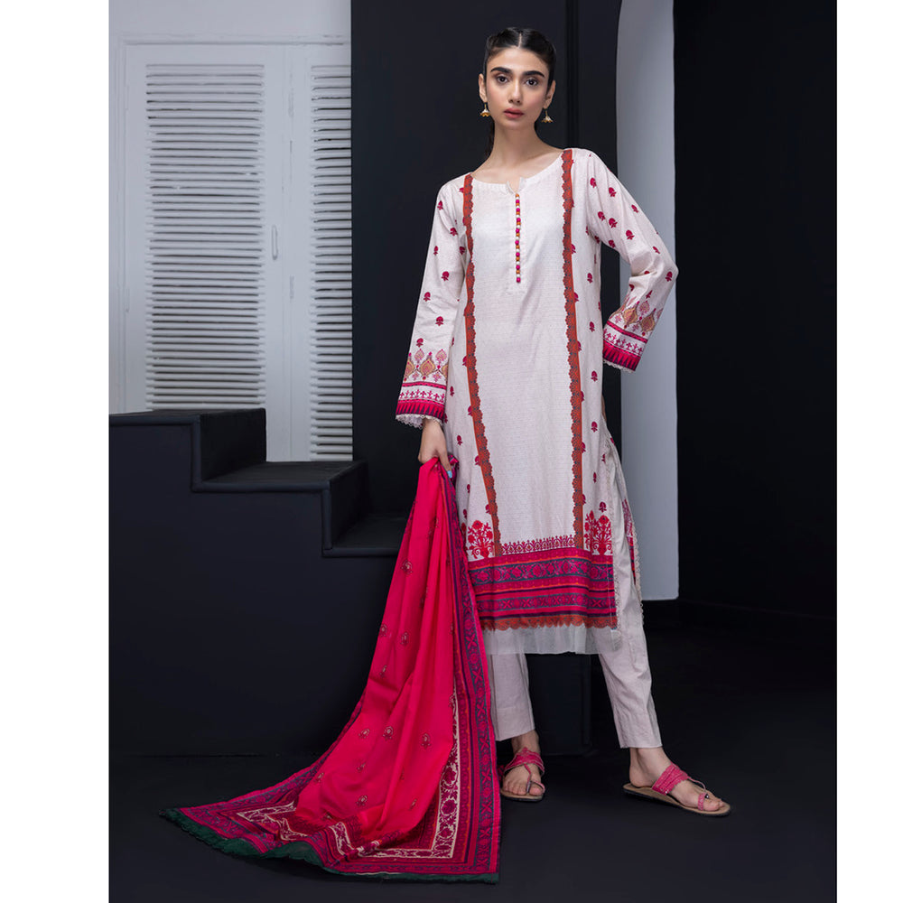 Salina Weaving Dobby By Regalia Lawn Printed Unstitched 3Pcs Suit V-2 - 7, Women, 3Pcs Shalwar Suit, Regalia Textiles, Chase Value