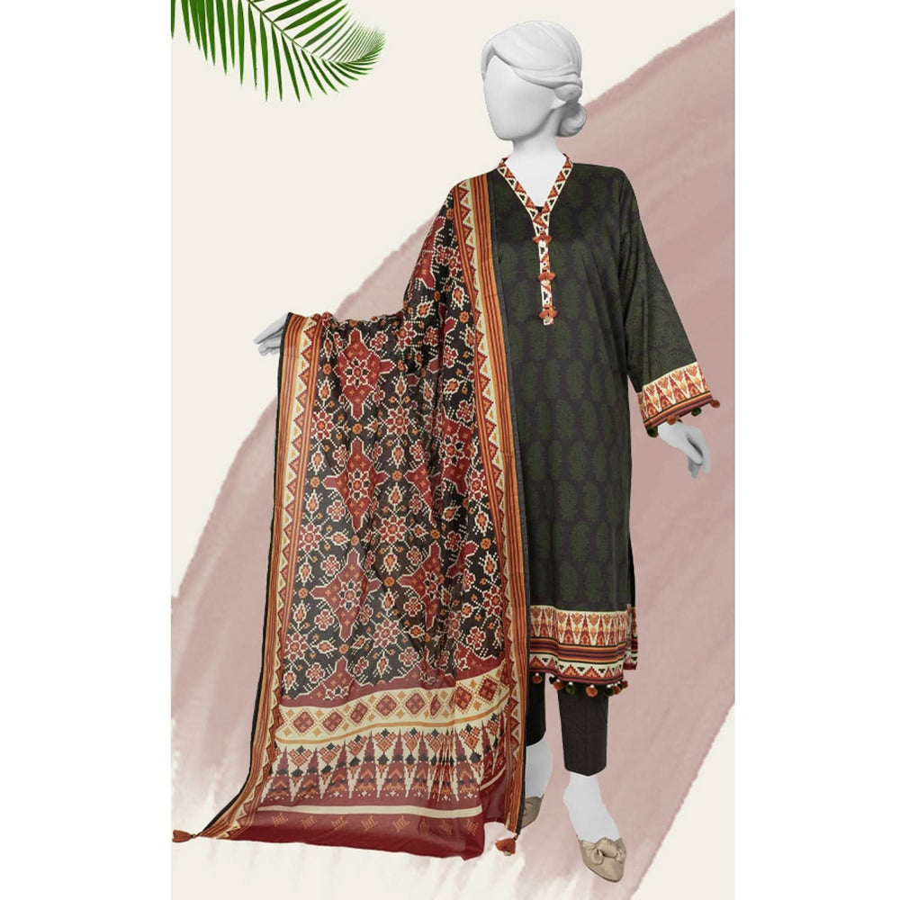 Panjnad Norah Lawn By J. Digital Printed Unstitched 3 Pcs Suit - 241202, Women, 3Pcs Shalwar Suit, Junaid Jamshed, Chase Value