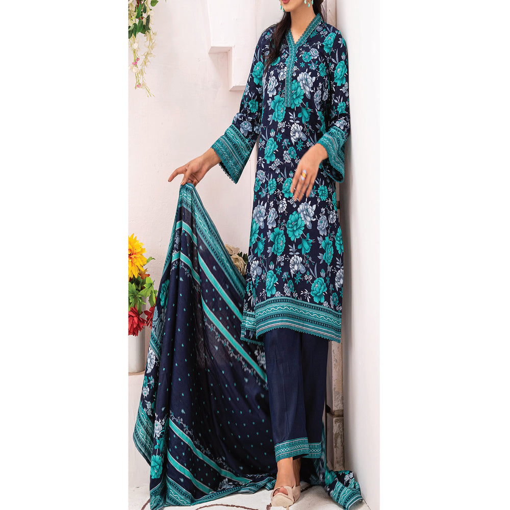 VS Daman Cambric Unstitched 3pcs Suit - 604-A, Women, 3Pcs Shalwar Suit, VS Textile, Chase Value