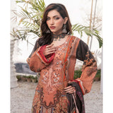 Janan Printed Lawn Embroidered Suit 3Pcs with Cut Work Dupatta - 10, Women, 3Pcs Shalwar Suit, Zesh Textile, Chase Value