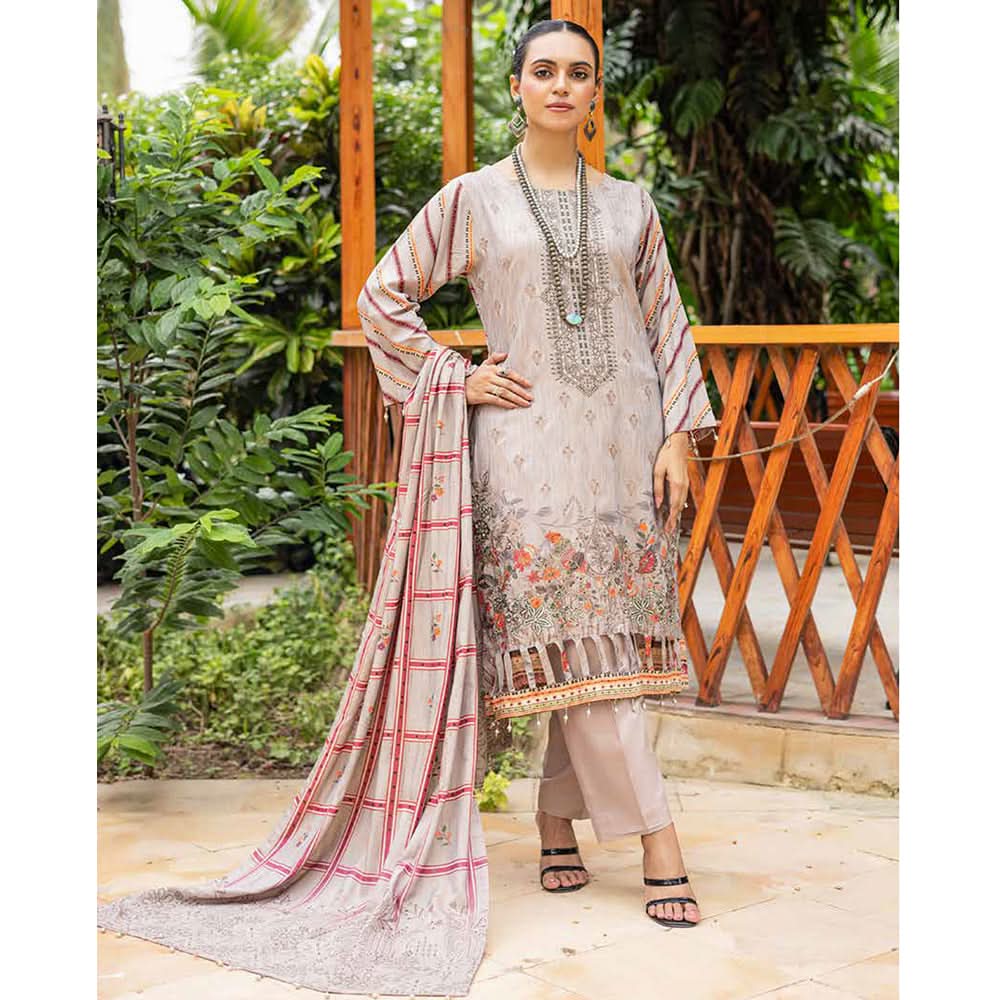 Schick Chambery Embroidered Un-stitched 3ps Suit - 1, Women, 3Pcs Shalwar Suit, MI Creation, Chase Value