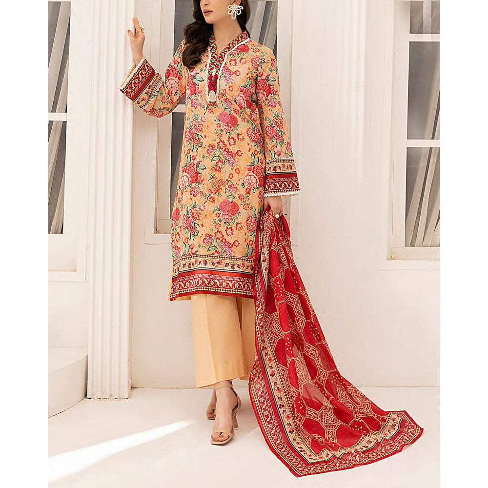 Sana & Sara Laira BY Salitex Lawn Printed Unstitched 3Pcs Suit - 76, Women, 3Pcs Shalwar Suit, Salitex, Chase Value