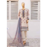 Zoha Lawn Printed Embroidered 3Pcs Suit with Bember Dupatta - 1, Women, 3Pcs Shalwar Suit, Leeds Textile, Chase Value