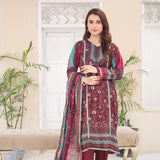 Laiba By SN Cloth Printed Unstitched 3 Pcs Suit - 8, Women, 3Pcs Shalwar Suit, SN Cloth, Chase Value