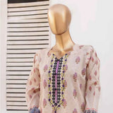 Zoha Lawn Printed Embroidered 3Pcs Suit with Bember Dupatta - 1, Women, 3Pcs Shalwar Suit, Leeds Textile, Chase Value