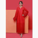 Jaza Schiffli Emroidered Lawn 2Pcs Unstitched Suit - 9, Women, 2Pcs Shalwar Suit, Mi Creation, Chase Value