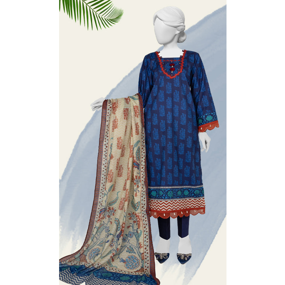 Panjnad Norah Lawn By J. Printed Unstitched 3 Pcs Suit - 241226, Women, 3Pcs Shalwar Suit, Chase Value, Chase Value