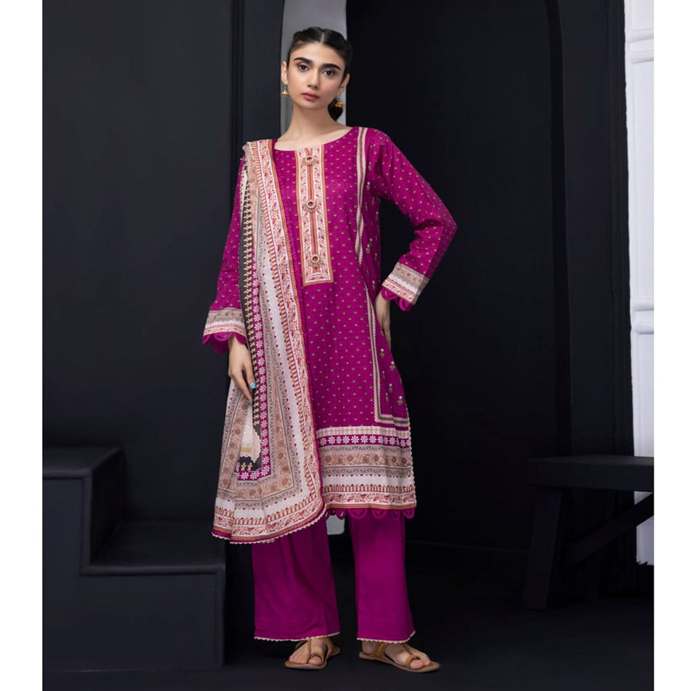 Salina Weaving Dobby By Regalia Lawn Printed Unstitched 3Pcs Suit V-2 - 9, Women, 3Pcs Shalwar Suit, Regalia Textiles, Chase Value