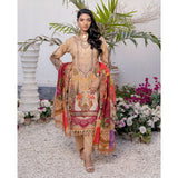 Janan Printed Lawn Embroidered Suit 3Pcs with Cut Work Dupatta - 9, Women, 3Pcs Shalwar Suit, Zesh Textile, Chase Value