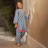 Eminent Girls Printed Shalwar Suit - Light Blue, Girls Shalwar Kameez, Eminent, Chase Value