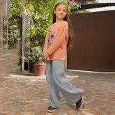 Eminent Girls Full Sleeves T-Shirt - Terracotta, Girls T-Shirts, Eminent, Chase Value