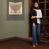 Eminent Women's Full Sleeves T-Shirt - White & Black, Women T-Shirts & Tops, Eminent, Chase Value