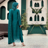 Eminent Women's Viscose Embroidered Unstitched Suit With Fancy Dupatta - Green, Women, 3Pcs Shalwar Suit, Eminent, Chase Value