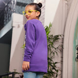 Eminent Girls Full Sleeves Sweat Shirt - Purple, Girls Hoodies & Sweat Shirts, Eminent, Chase Value