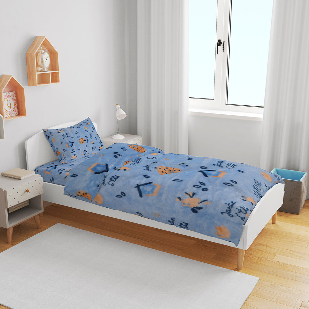 Supremo Embossed Flannel Blanket Single Bed - Blue, Blanket, Chase Value, Chase Value