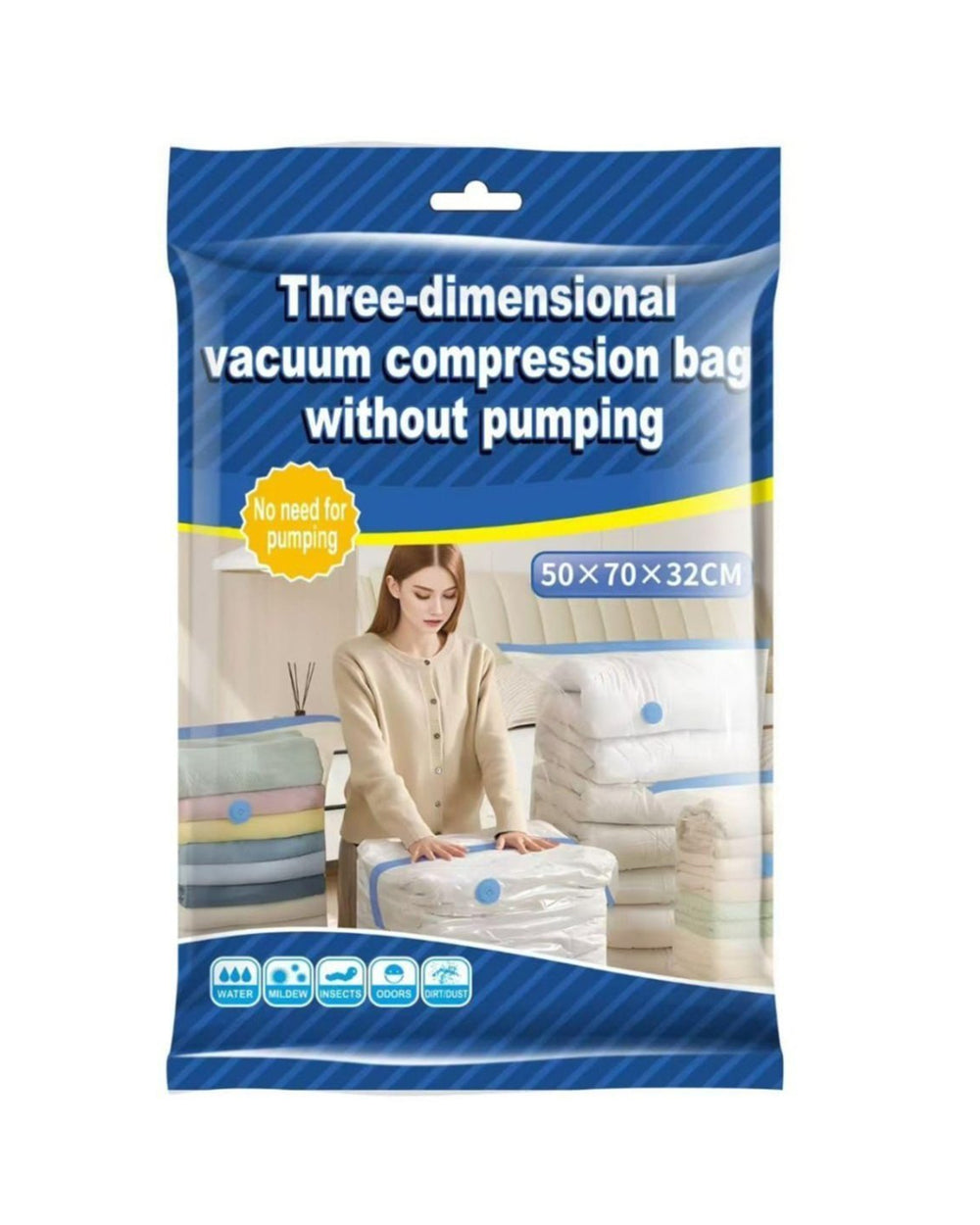 Three Dimensional Vacuum Bag 50x70, Wardrobe Organizer, Chase Value, Chase Value