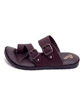 Valuable Buckle Strap Slippers R-008/M185- Brown, Men's Slippers, Chase Value, Chase Value