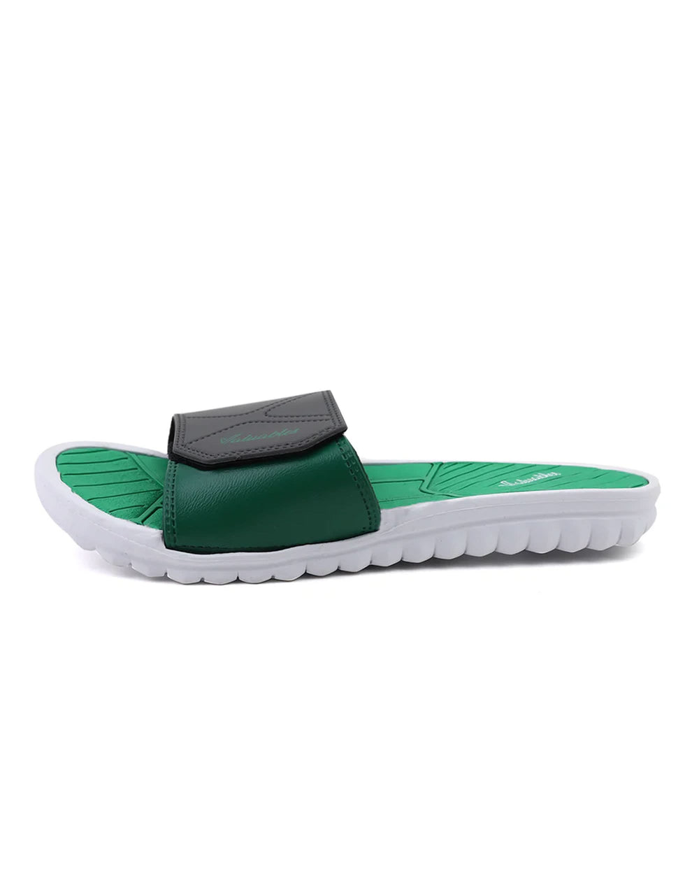 Valuable Open-toe Men's Slider - Green, Men's Slippers, Chase Value, Chase Value
