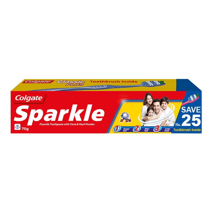 Colgate Toothpaste Sparkle 70Gm, Oral Care, Colgate, Chase Value