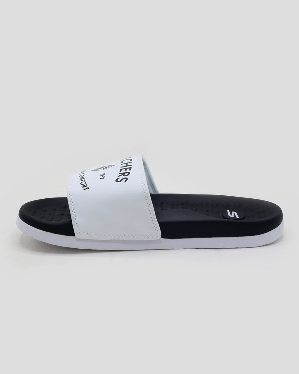 Sneakers Modern Comfort Slider For Men - White, Men's Slippers, Chase Value, Chase Value