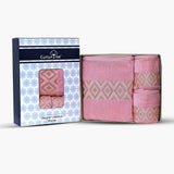 Face Towel Set Pack of 3 - Peach, Face Towels, Chase Value, Chase Value